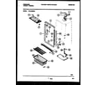 Frigidaire FFU14F5BW0 cabinet parts diagram