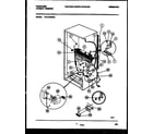 Frigidaire FFU14F5BW0 system and electrical parts diagram