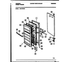 Universal/Multiflex (Frigidaire) MFU16F3BW1 door parts diagram