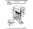 Universal/Multiflex (Frigidaire) MFU16F3BW1 system and automatic defrost parts diagram
