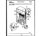 Universal/Multiflex (Frigidaire) MFU14F3BW1 system and automatic defrost parts diagram