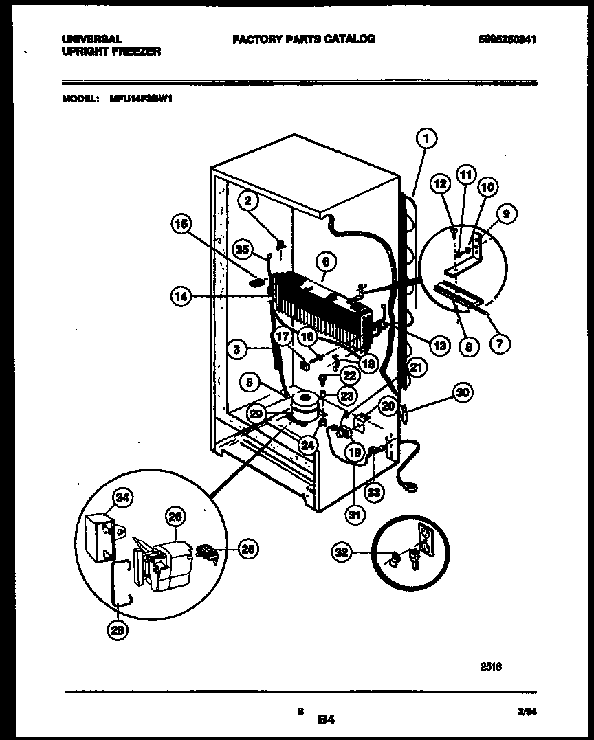 System and automatic defrost parts