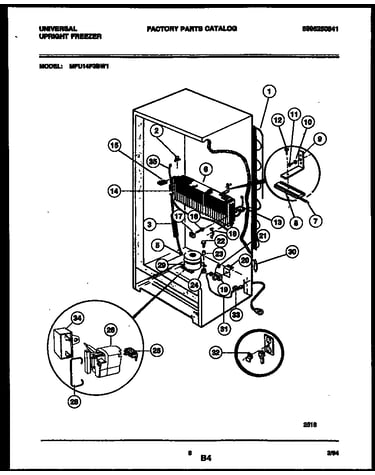 System and automatic defrost parts