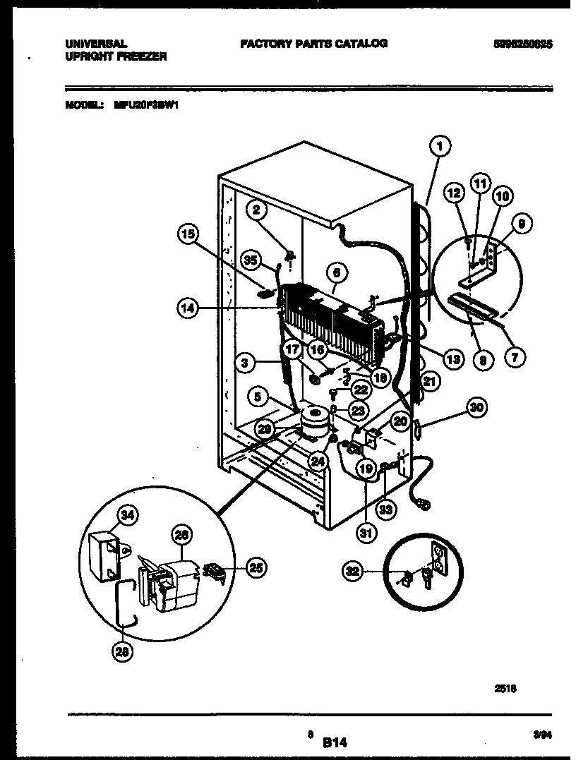 System and automatic defrost parts