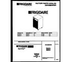 Frigidaire MDD25TF1 front cover diagram