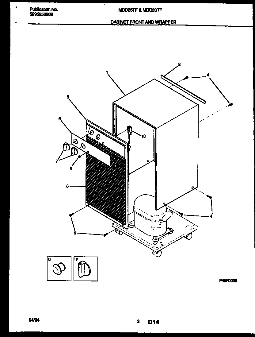 Cabinet front and wrapper