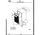 Frigidaire MDH15TF1 cabinet front and wrapper diagram