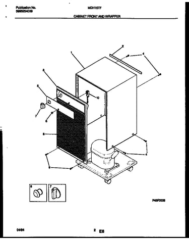 Cabinet front and wrapper