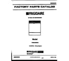 Frigidaire FDB643RBR0 cover sheet diagram