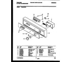 Frigidaire FDB643RBR0 console and control parts diagram