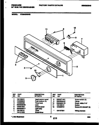 Console and control parts