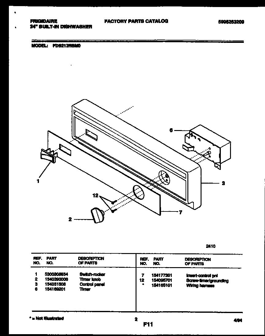 CONSOLE AND CONTROL PARTS