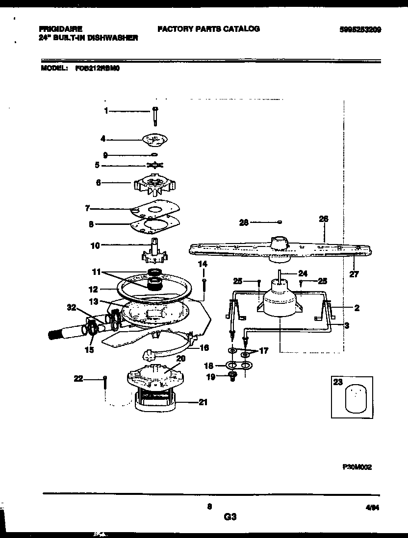 Motor pump parts