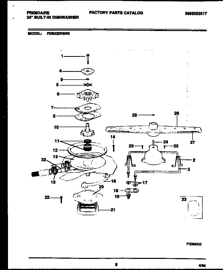 Motor pump parts