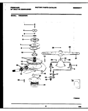 Motor pump parts