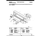 Frigidaire FDB200RBW0 console and control parts diagram