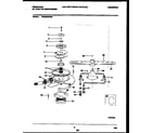 Frigidaire FDB200RBW0 motor pump parts diagram