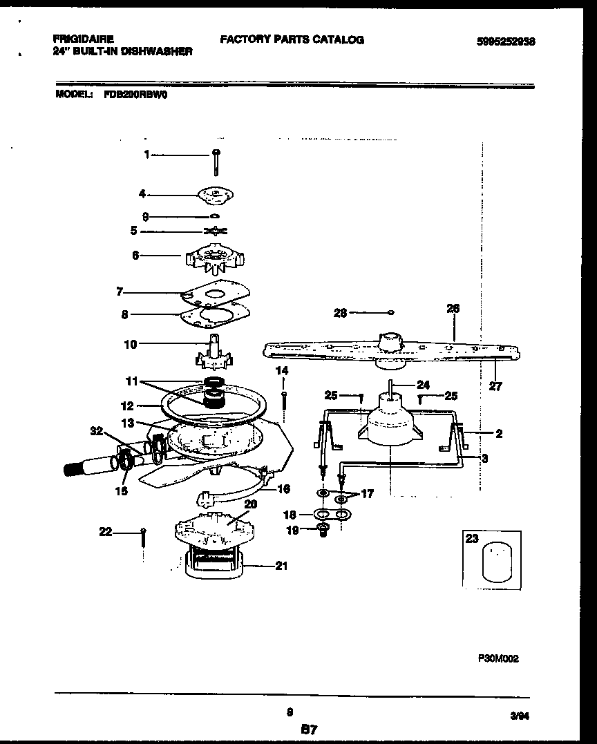 Motor pump parts
