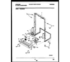 Frigidaire FDB200RBW0 power dry and motor parts diagram