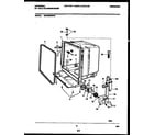 Universal/Multiflex (Frigidaire) MDB200RBW0 tub and frame parts diagram