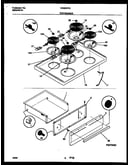 Cooktop and drawer parts