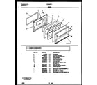 Kelvinator CD302VP3D1 door parts diagram