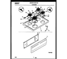 Universal/Multiflex (Frigidaire) MEF311SBDA cooktop and drawer parts diagram