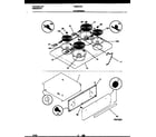 Tappan CE303VC3W1 cooktop and drawer parts diagram