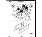 Universal/Multiflex (Frigidaire) MEF301PBWA cooktop and drawer parts diagram