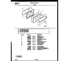 Universal/Multiflex (Frigidaire) MEF301PBWA door parts diagram