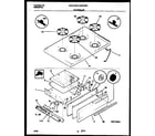 Universal/Multiflex (Frigidaire) MGF322BBWA cooktop and broiler drawer parts diagram