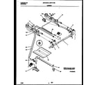Universal/Multiflex (Frigidaire) MPF300PBWA burner, manifold and gas control diagram