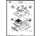 Universal/Multiflex (Frigidaire) MPF300PBWA cooktop and broiler drawer parts diagram