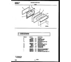 Universal/Multiflex (Frigidaire) MPF311SBWA door parts diagram