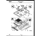 Universal/Multiflex (Frigidaire) MGF311SBWA cooktop and broiler drawer parts diagram