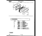 Universal/Multiflex (Frigidaire) MGF311SBWA door parts diagram