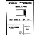 Frigidaire MCT1390A2 front cover diagram