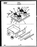 Cooktop and drawer parts
