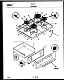 Cooktop and drawer parts