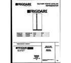 Frigidaire FRS22WNBW0 front cover diagram