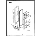 Frigidaire FRS22WNBW0 freezer door parts diagram