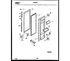 Frigidaire FRS22WNBW0 refrigerator door parts diagram