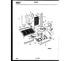 Frigidaire FRS22WNBW0 system and automatic defrost parts diagram