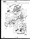 Ice maker and installation parts