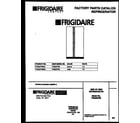 Frigidaire FRS22PRBW0 front cover diagram