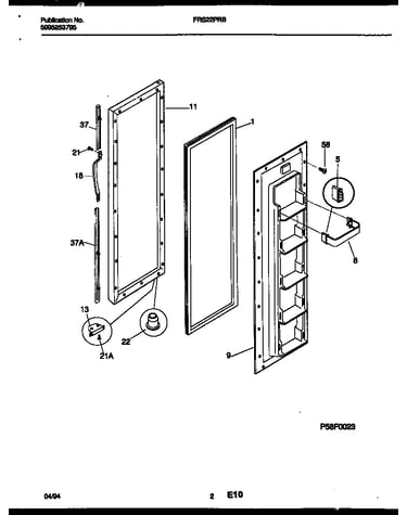 Freezer door parts