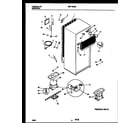 Universal/Multiflex (Frigidaire) MRT18CNBW0 system and automatic defrost parts diagram