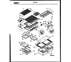 Frigidaire FRT17PHAD1 shelves and supports diagram