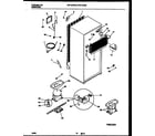 Frigidaire FRT18PRBW0 system and automatic defrost parts diagram