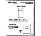Universal/Multiflex (Frigidaire) MRT18BRBW0 cover diagram